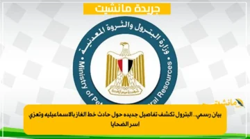 بيان رسمي.. البترول تكشف تفاصيل جديدة حول حادث خط الغاز بالإسماعيلية وتعزي أسر الضحايا 1